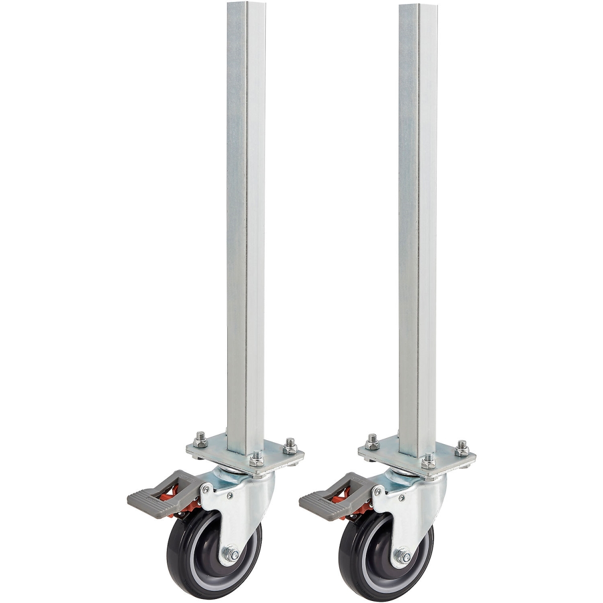 Global Industrial 293298 Replacement Caster & Leg for Powered Roller Conveyors - Set of 2