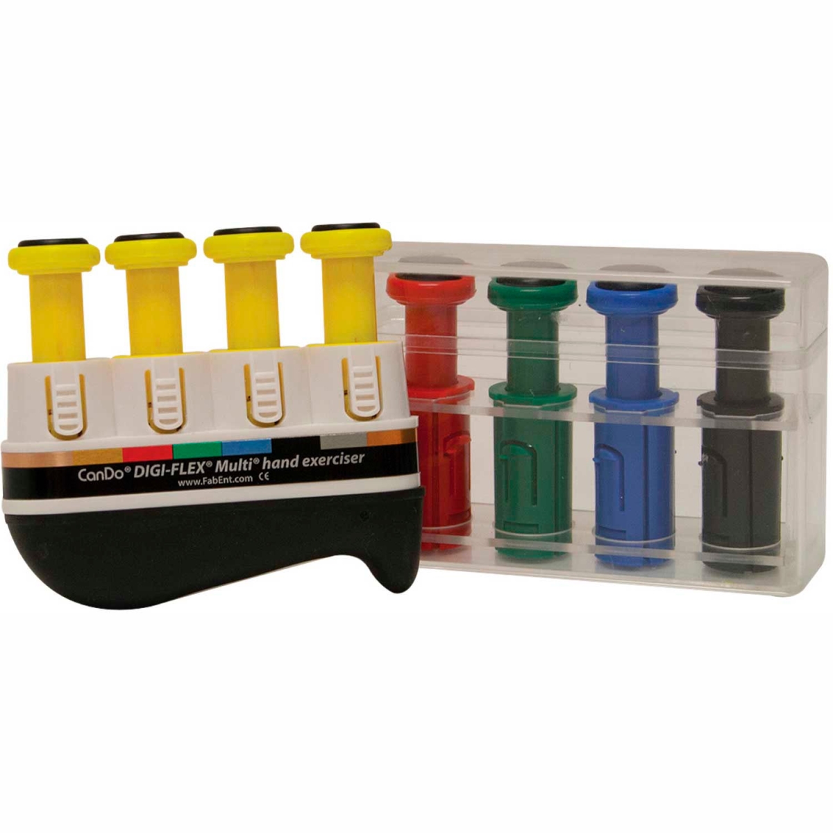 B2178966 Digi-Flex Multi Hand Exerciser - Progressive Starter Pack - Yellow & 4 Additional Buttons