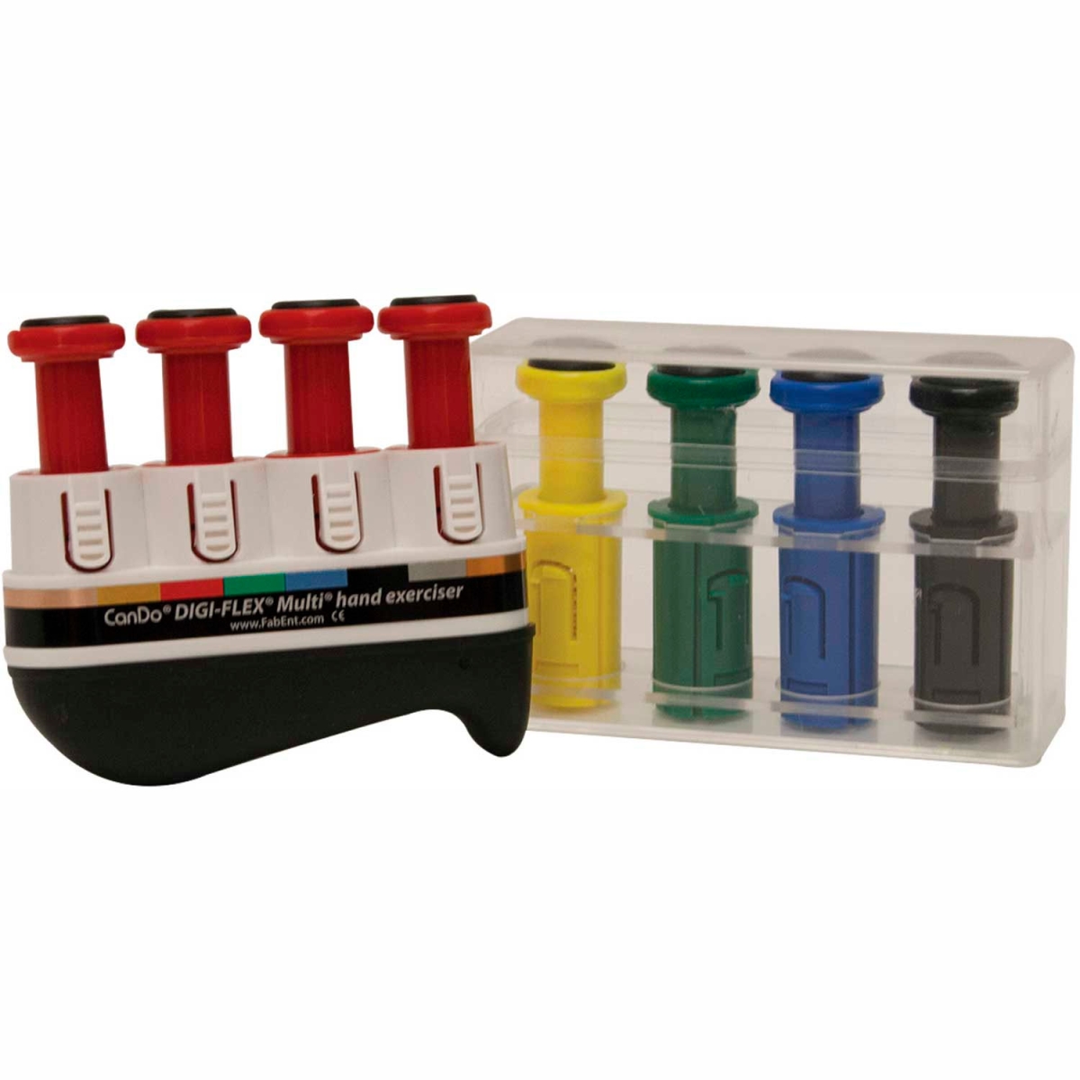 B2178964 Digi-Flex Multi Hand Exerciser - Progressive Starter Pack - Red & 4 Additional Buttons