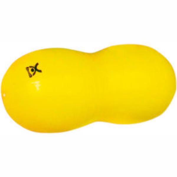 B2180579 CanDo Inflatable Exercise Saddle Roll - Yellow - 16 x 35 in.