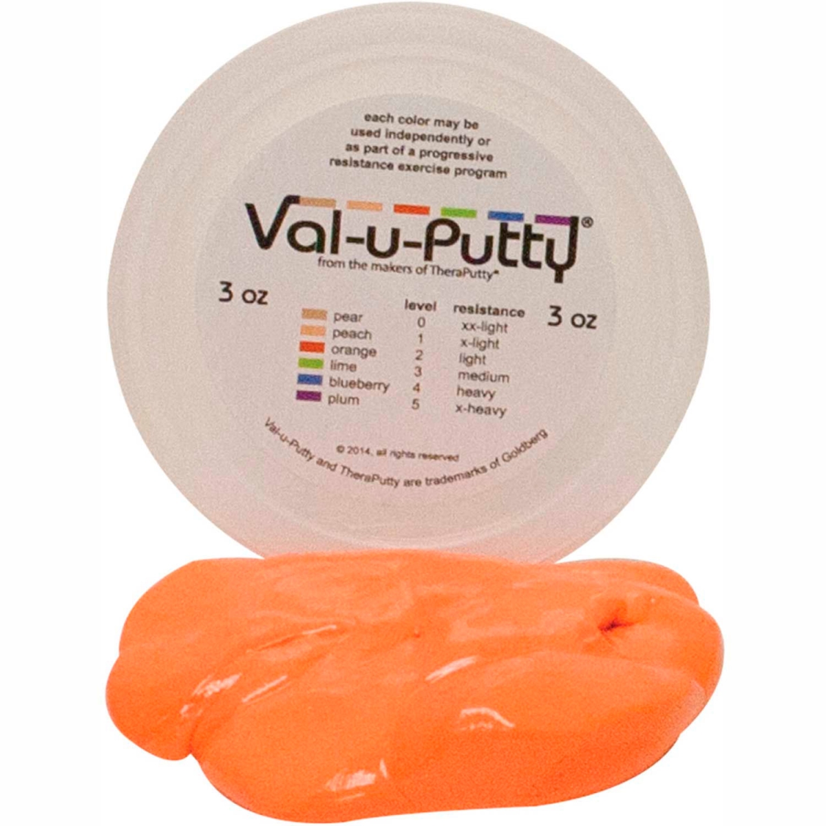 B2176945 Val-U-Putty Exercise Putty - Orange - Soft - 3 oz