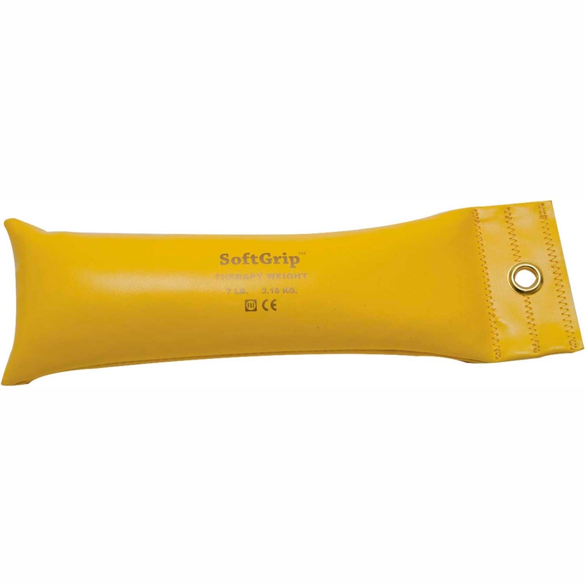 B2192596 CanDo SoftGrip Hand Weight - Yellow - 7 lbs