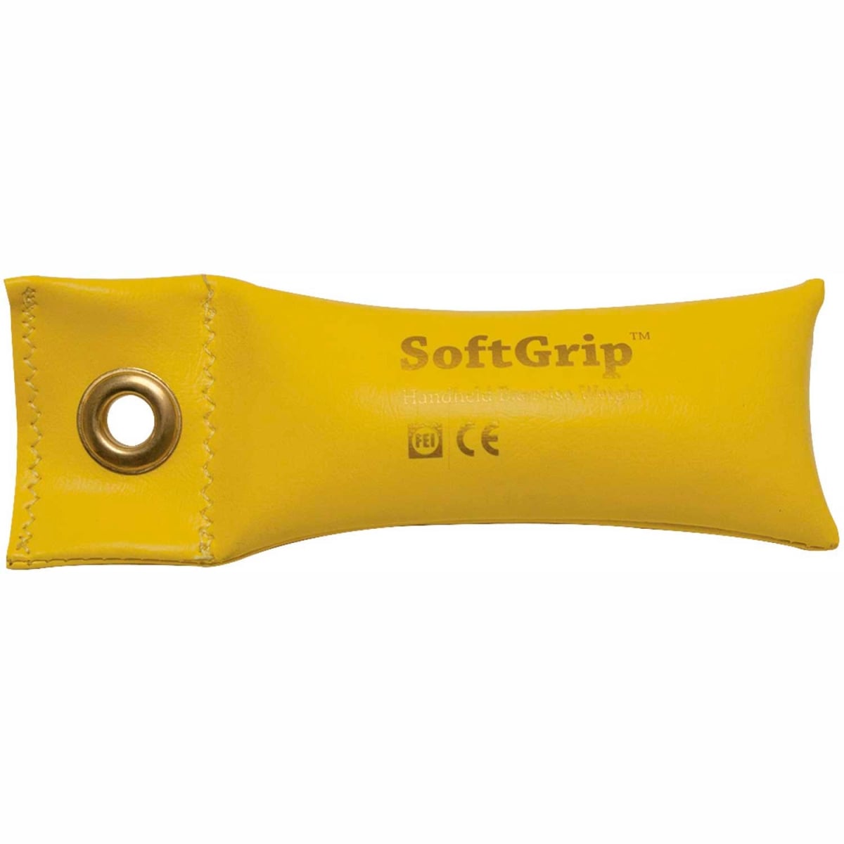 B2192668 CanDo SoftGrip Hand Weight - Yellow - 1 lbs