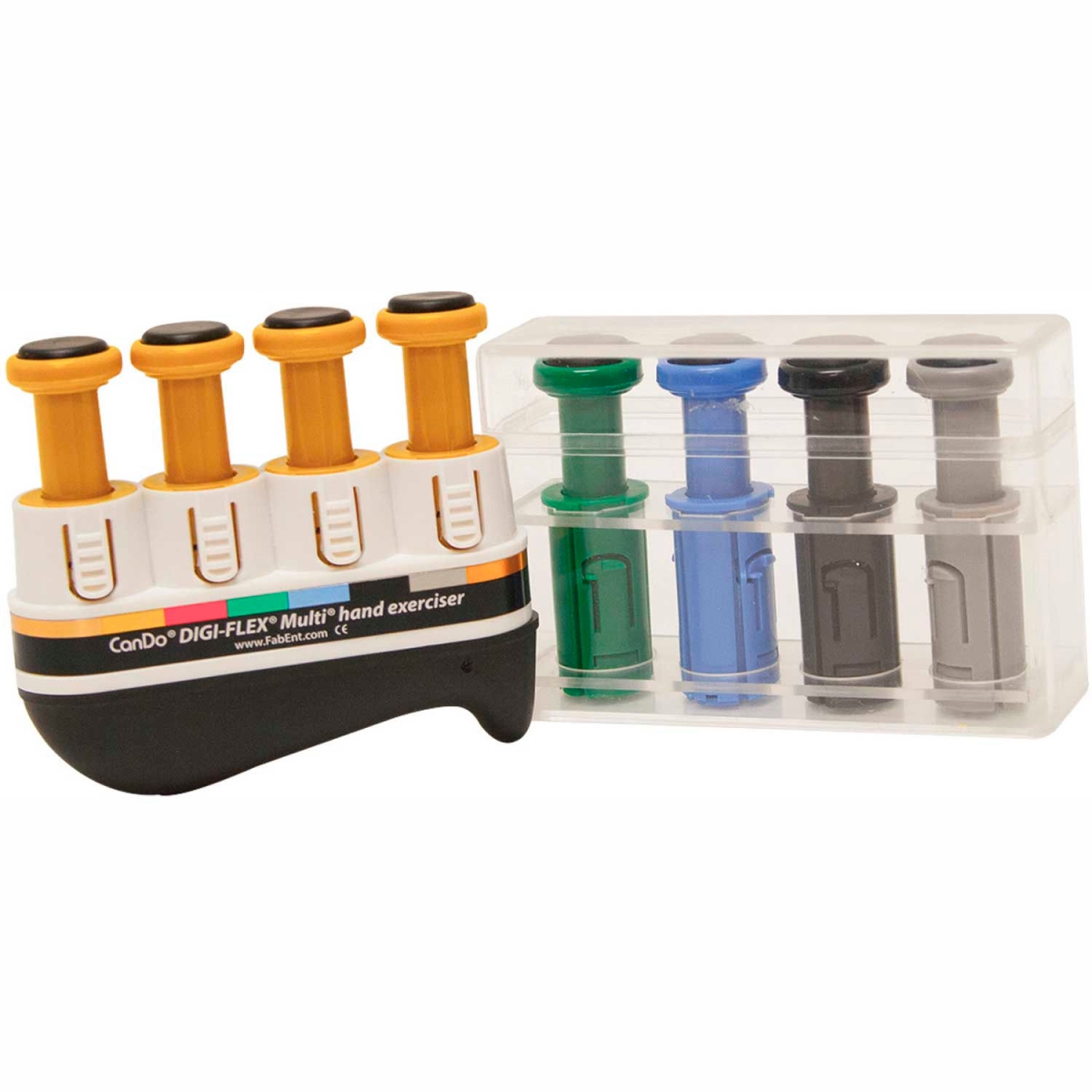 B2179145 Digi-Flex Multi Hand Exerciser - Progressive Starter Pack - Gold & 4 Additional Buttons