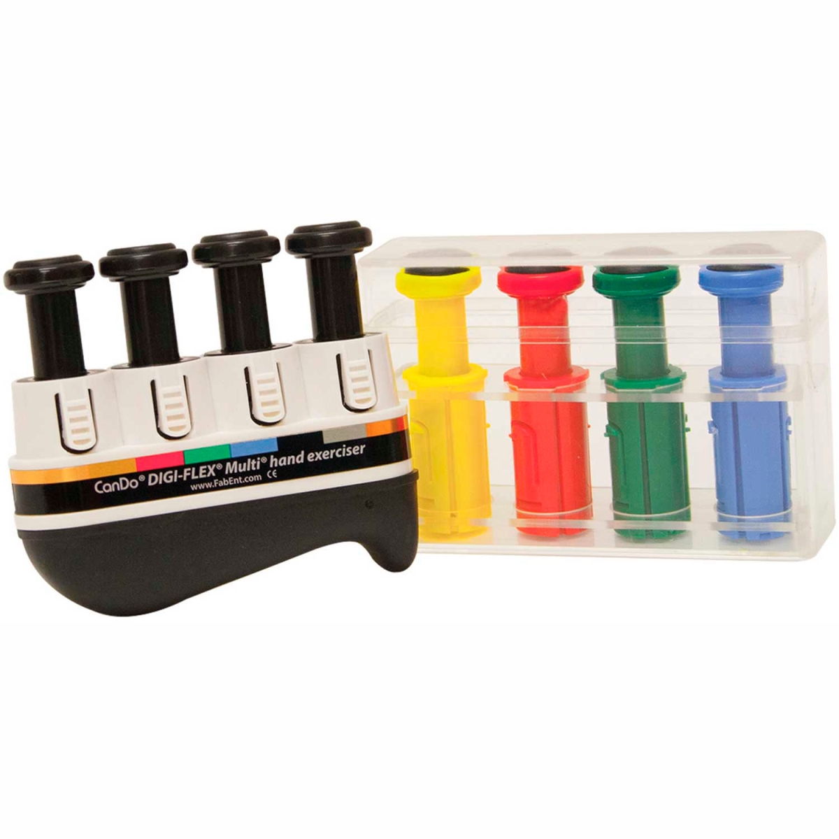 B2178952 Digi-Flex Multi Hand Exerciser - Progressive Starter Pack - Black & 4 Additional Buttons