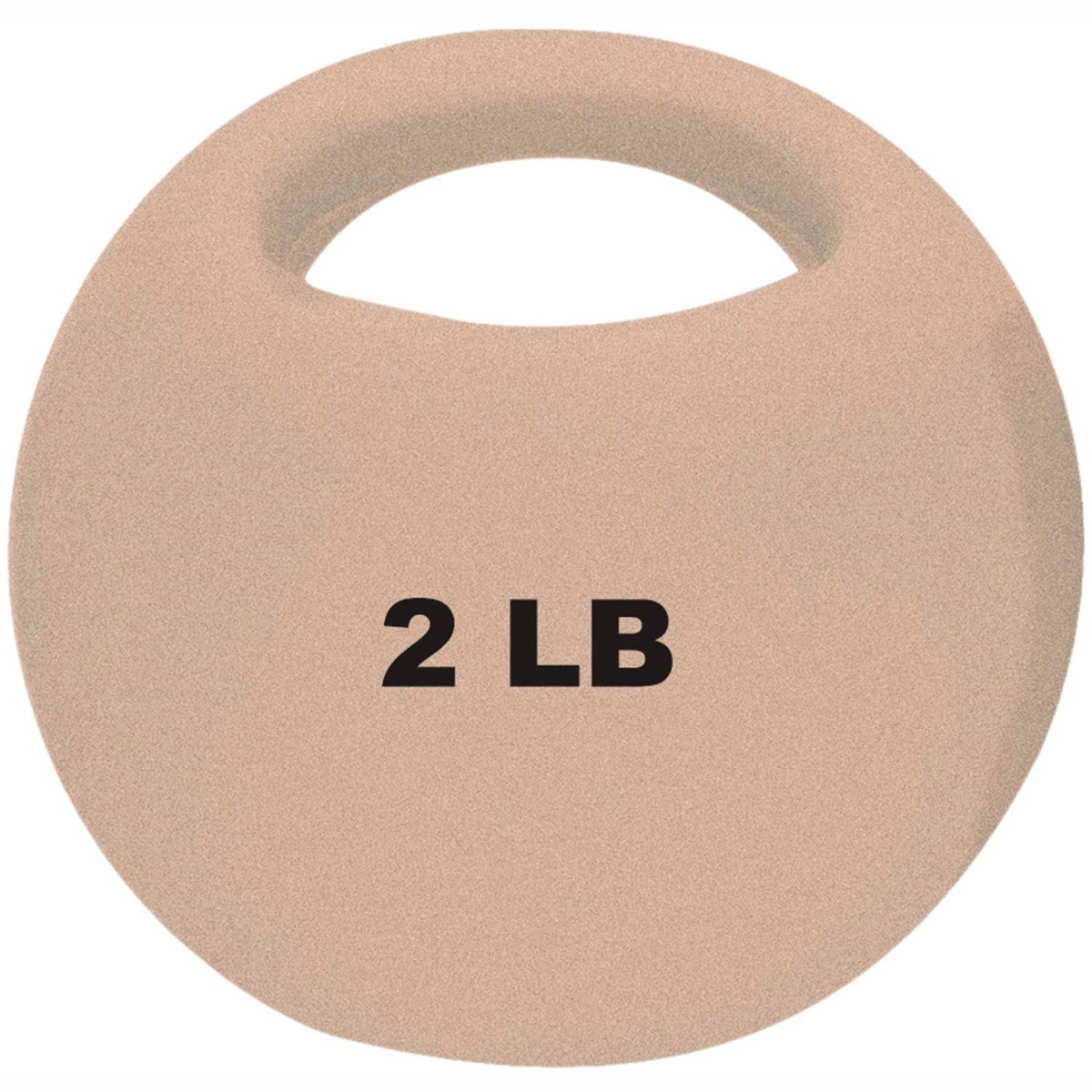 B2192885 CanDo One-Handle Medicine Ball - 9 in. - Tan - 2 lbs