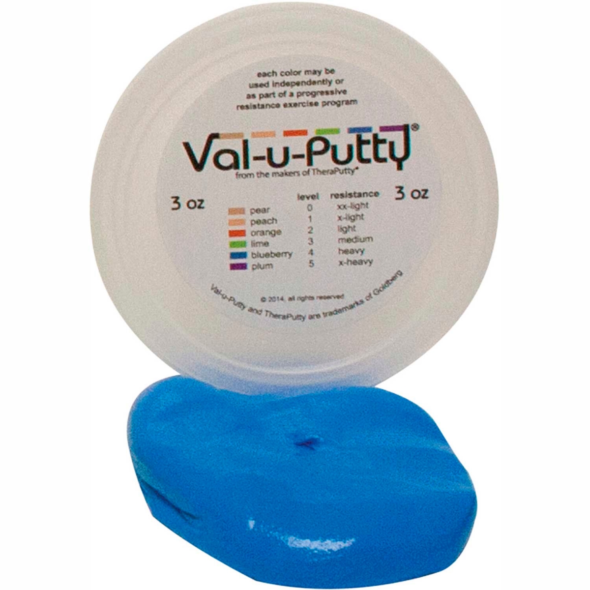 B2176943 Val-U-Putty Exercise Putty - Blueberry - Firm - 3 oz