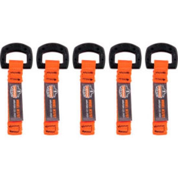 B3168703 Squids 3707 Web Tool Tether with Non Conductive D-Ring - Orange - Pack of 6 - 2 lbs
