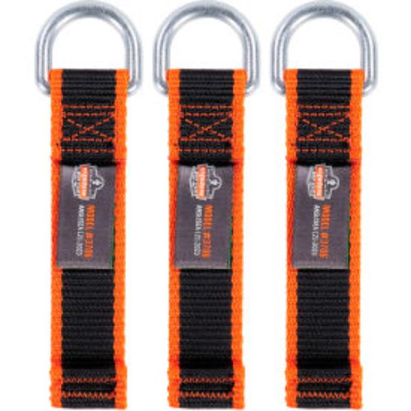 B3168702 Squids 3706 Web Tool Tether with D-Ring Tool Tail - Black - Pack of 3 - 5 lbs