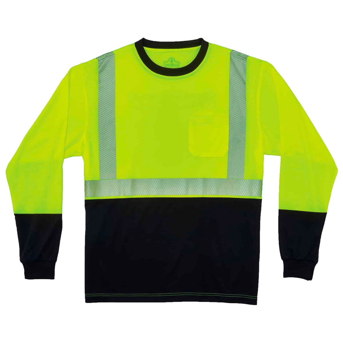 B3178191 GloWear 8281BK Hi-Vis Performance Long Sleeve T-Shirt - Class 2 - Long-7XL - Lime