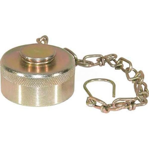 B919642 Wing Type Quick Detach Hydraulic Coupler - QDDC201 - 1.25 in. NPT - Dust Cap with Chain - Pack of 2