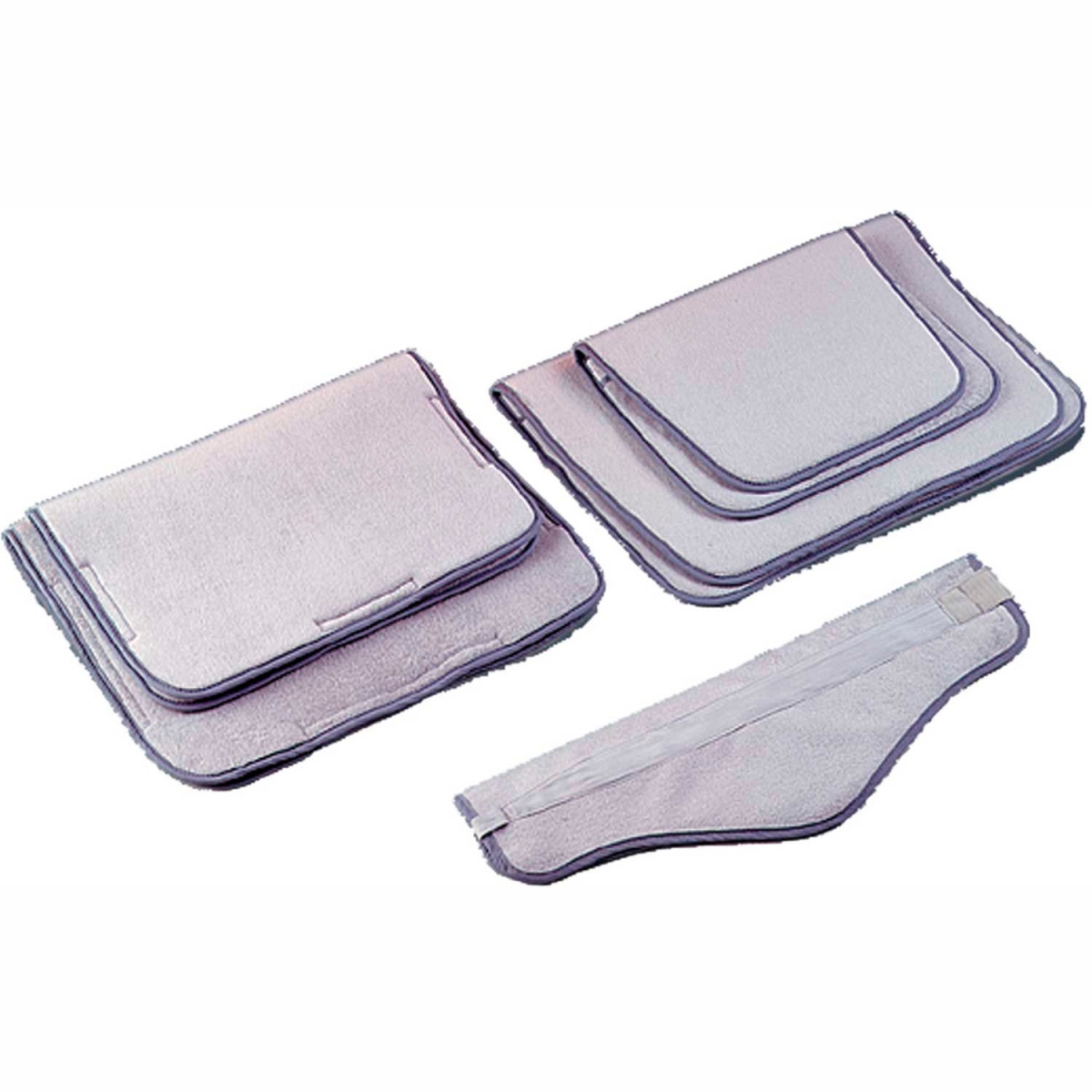 Picture of Fabrication B2194346 Hydrocollator Moist Heat Pack Cover - Foam-Filled Terry - Neck - Light Gray - 9 x 24 in.
