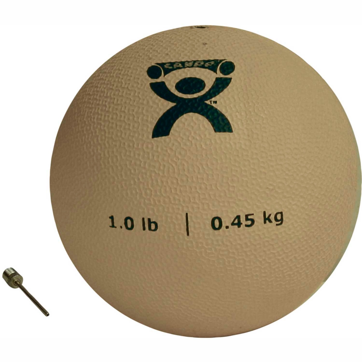 B2192863 CanDo Soft Pliable Medicine Ball - 5 in. - Tan - 1 lbs