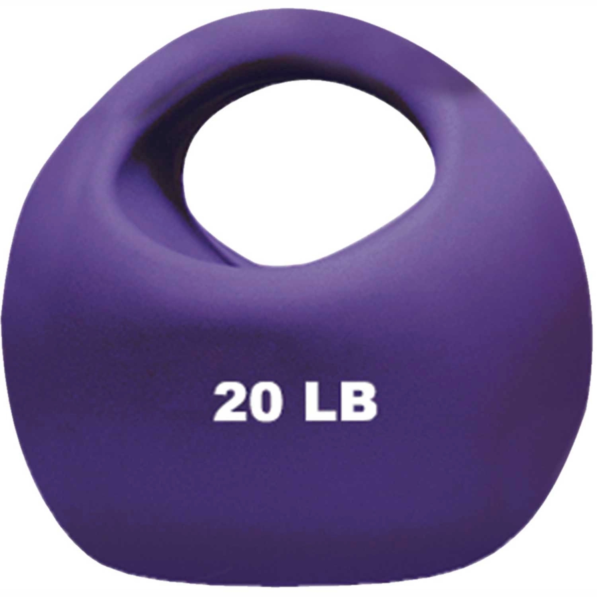 B2192871 9 in. CanDo One-Handle Medicine Ball - Purple - 20 lbs