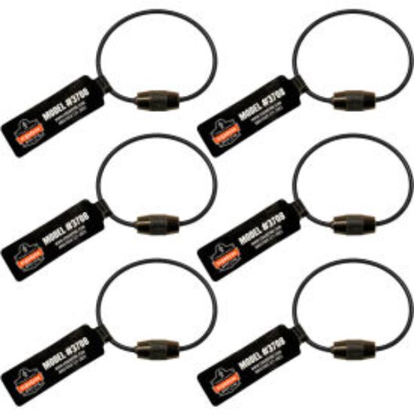B3168690 Squids 3708 Wire Tool Tail with Screw Gate - Black - Pack of 6 - 3 lbs