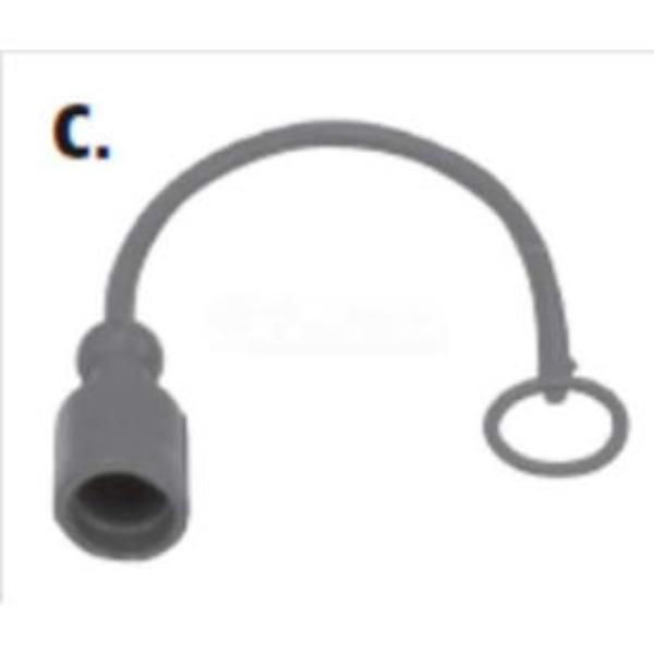 B919773 B40003DC Sleeve Type Quick Detach Hydraulic Coupler - 0.375 in. NPTF Dust Cap - Pack of 11