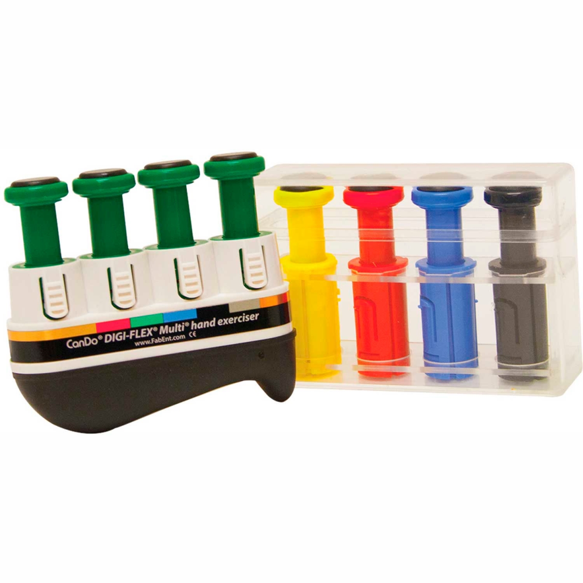 B2178954 Digi-Flex Multi Hand Exerciser - Progressive Starter Pack - Green & 4 Additional Buttons