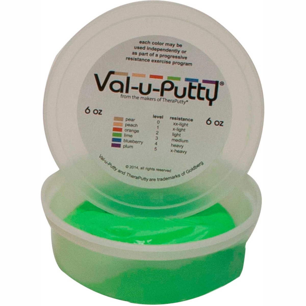 B2176918 Val-U-Putty Exercise Putty - Lime - Medium - 6 oz