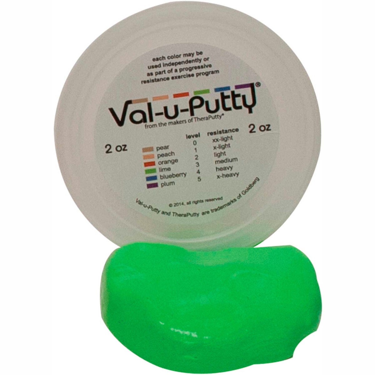 B2176963 Val-U-Putty Exercise Putty - Lime - Medium - 2 oz