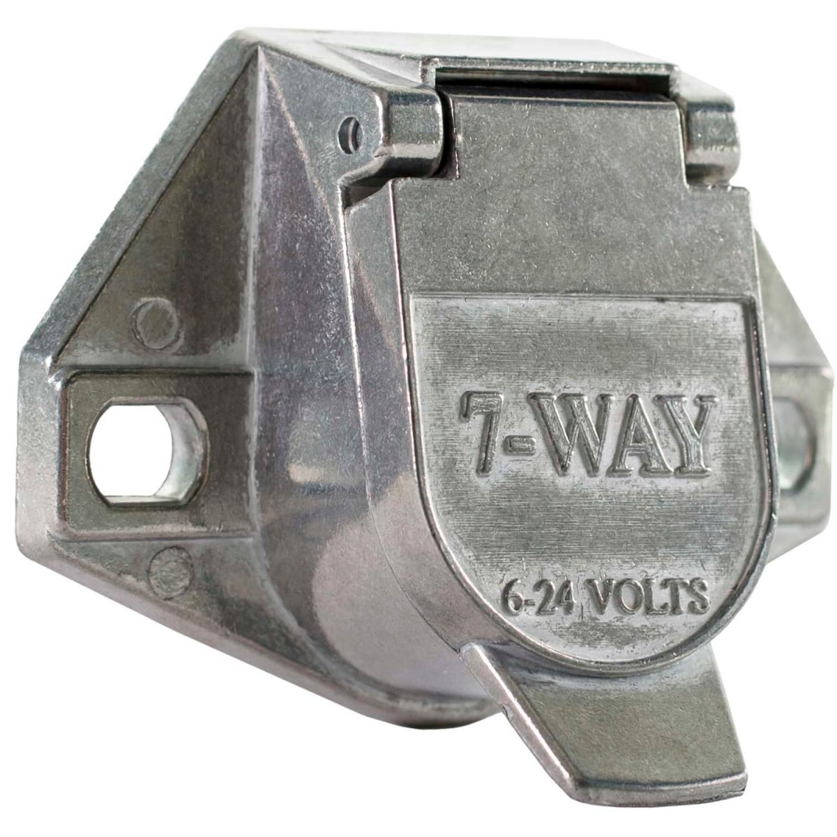 7-Way Die-Cast Metal Trailer Connector - Truck Side - TC1007 - Durable Design