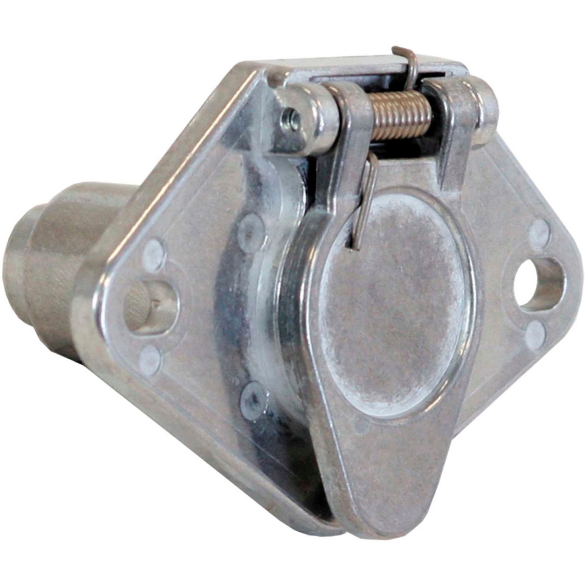4-Way Die-Cast Metal Trailer Connector - Truck Side - TC1004 - Durable Zinc Construction