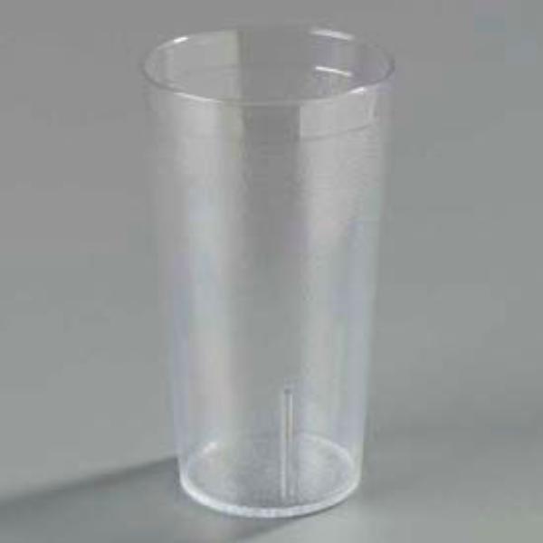 Picture of Carlisle Sanitary Maintenance B624377 16 oz 5216-207 Stackable SAN Tumbler - Pebbled Texture - Clear