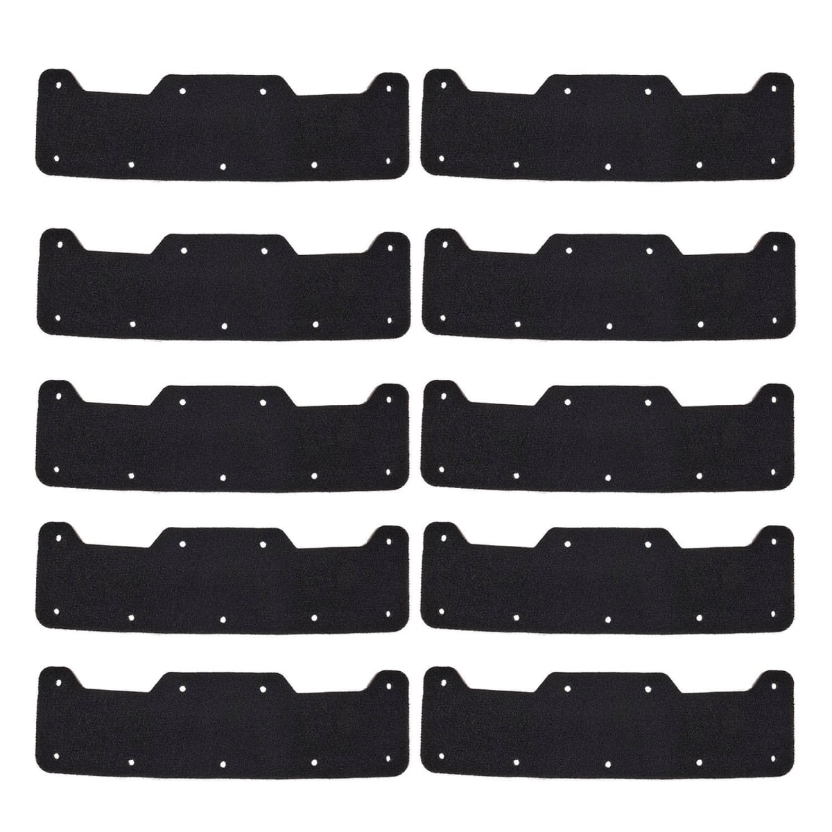 B3168830 Skullerz 8953 Hard Shell Bump Cap Sweatband Replacement - Black - Pack of 10