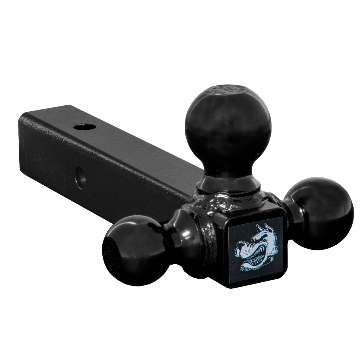 B2276442 Tri-Ball Hitch-Solid Shank with Black Towing Balls - 1802200