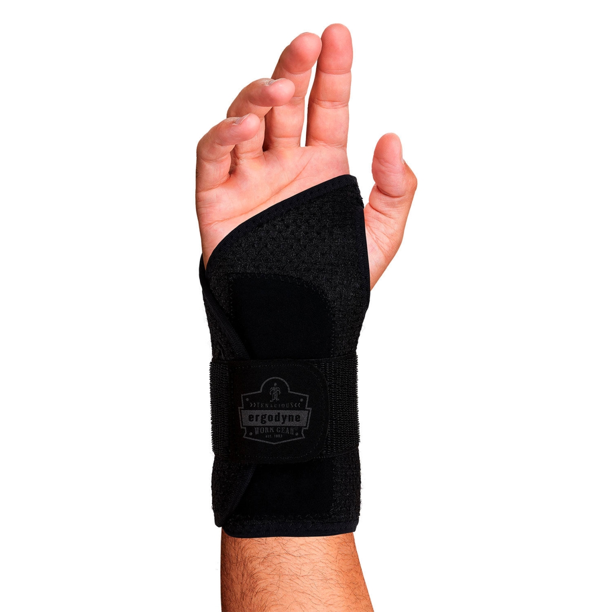 Ergodyne ProFlex 4005 Small Right Black Wrist Brace Support Single Strap Size Small - 70144