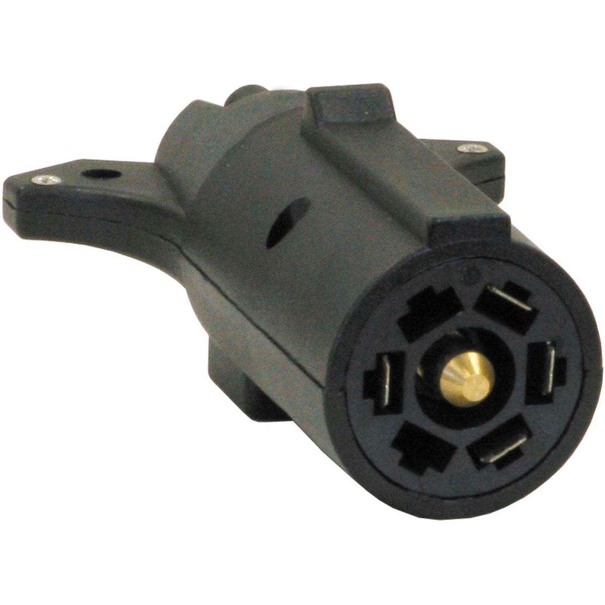 B2276367 7-Way Flat to 5-Way Round Plastic Trailer Connector Adapter - TC2075P