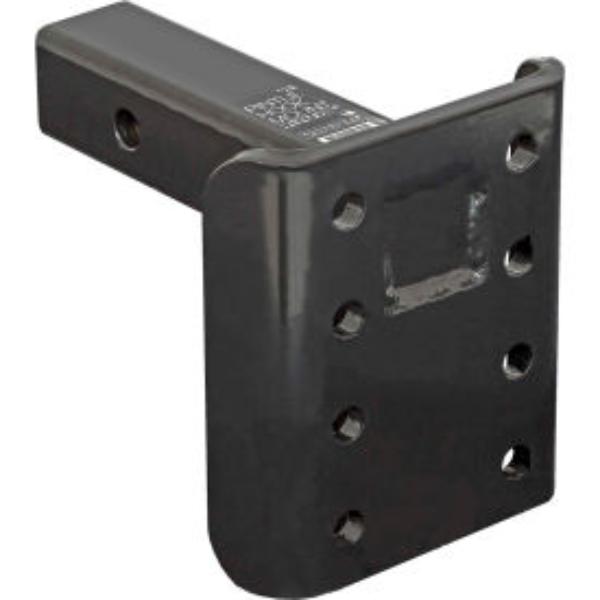B2276327 2 in. Pintle Hook Mount - 3 Position with 9 in. Shank - PM90 - Black