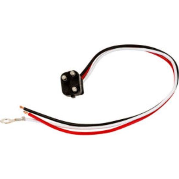 B2262854 DOT Light Plug 3-Pin Straight Male with 2 Blunt Cut Ends & No. 10 Ring on Ground - 5620355 - Pack of 10