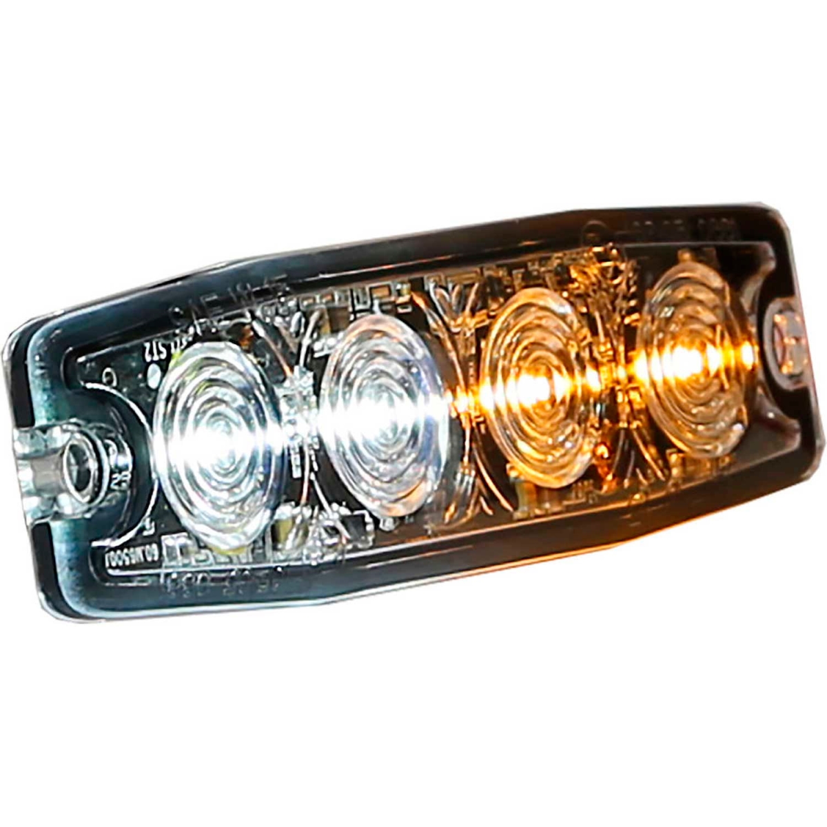 B2262932 4.4 in. Amber & Clear Surface Mount Ultra-Thin Strobe Light - 4 LED - 8892242