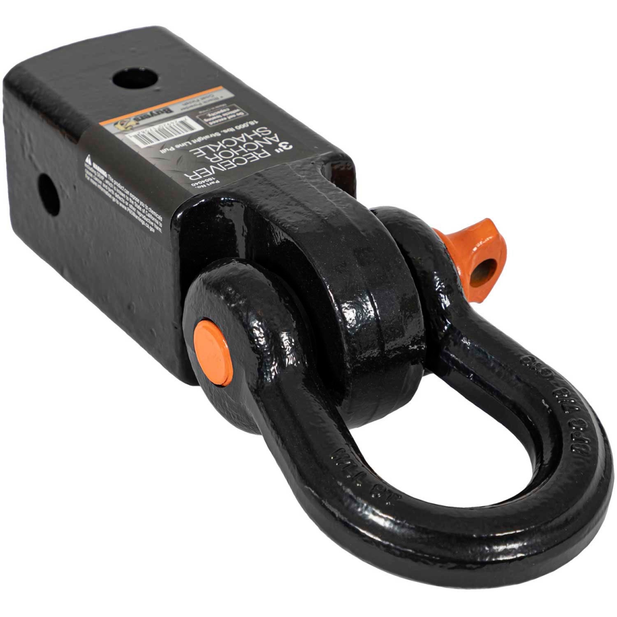 B2348856 3 in. Receiver Anchor Shackle - 1804040 - Black