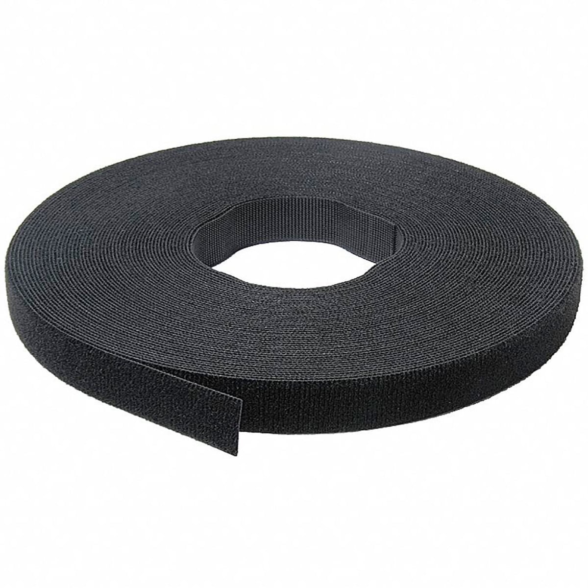 B1653196 cloth hook and eye Brand One-Wrap Hook & Loop Tape Fasteners - Black - 0.5 in. x 75 ft.