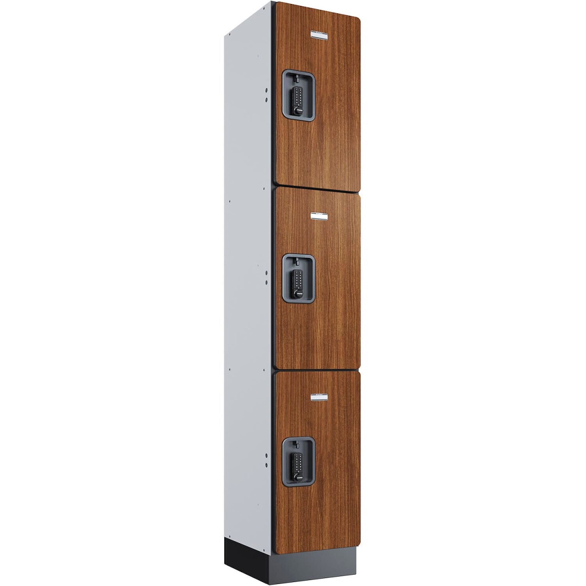 Digital Wood Locker - Cherry - 12 x 15 x 72 in. - Assembled - Moisture Resistant