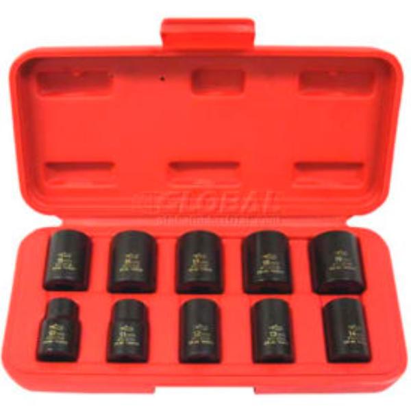 B641119 Impact Socket - 0.375 in. Drive - 16 mm - 6 Point - Short - Satin