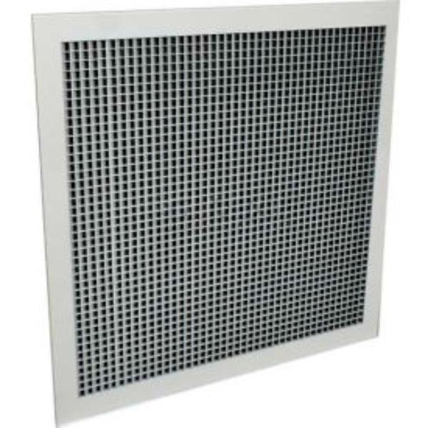 American Louver Sight Guard Return Grille W/ 45 Degree Sight Proof Core, 22" x 22", White