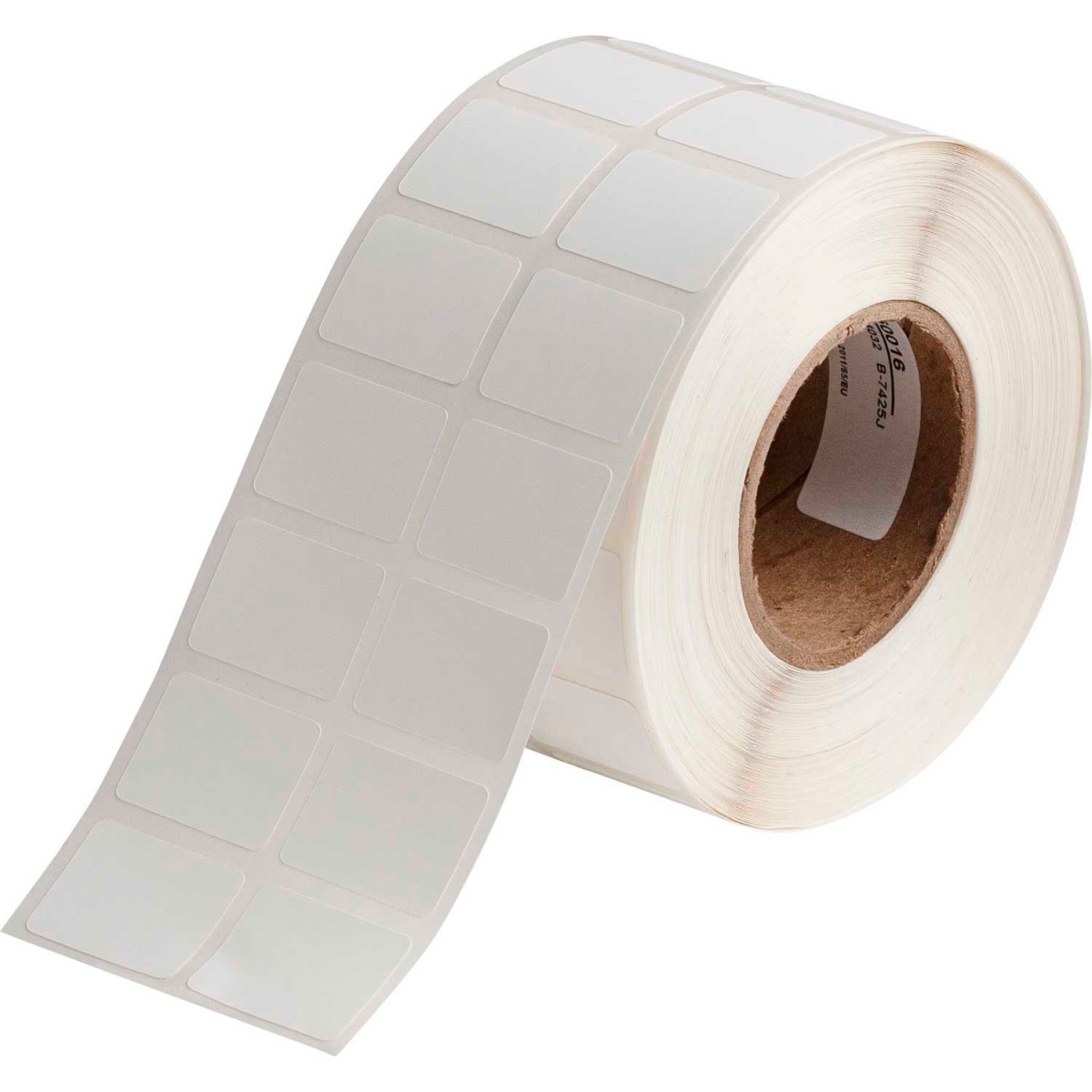 B2347070 J20-88-7425J JET Polypropylene Label with 2nd Label - White - 0.75 x 1 in. - 2000 per Roll