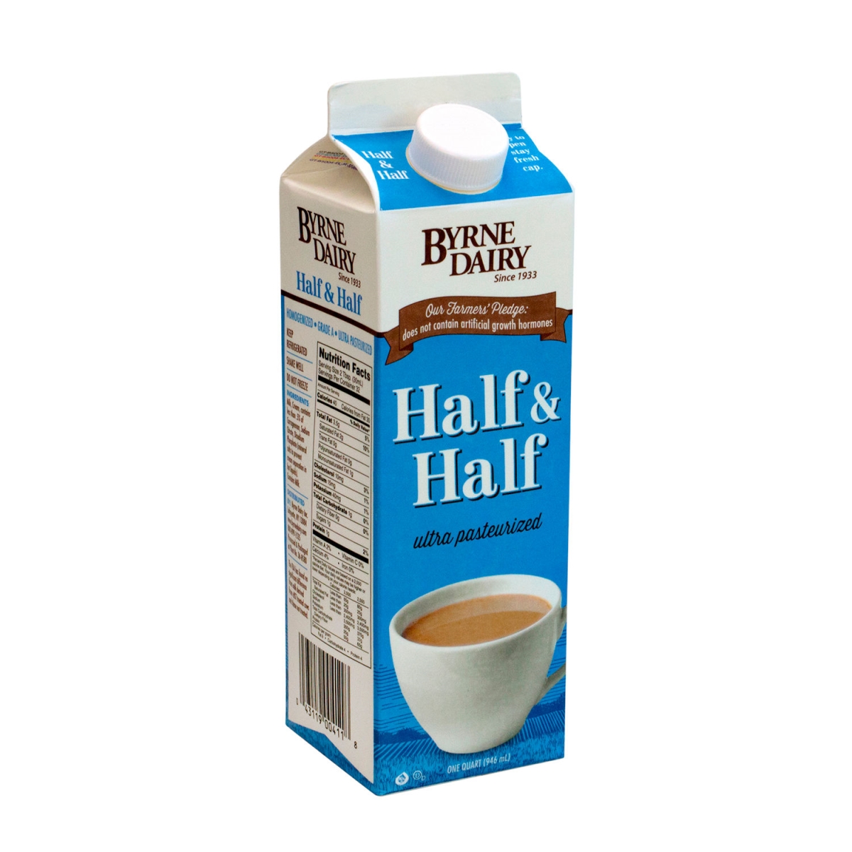 Picture of Green Rabbit Holdings B2946387 1 qt. Half & Half Original Liquid Creamer
