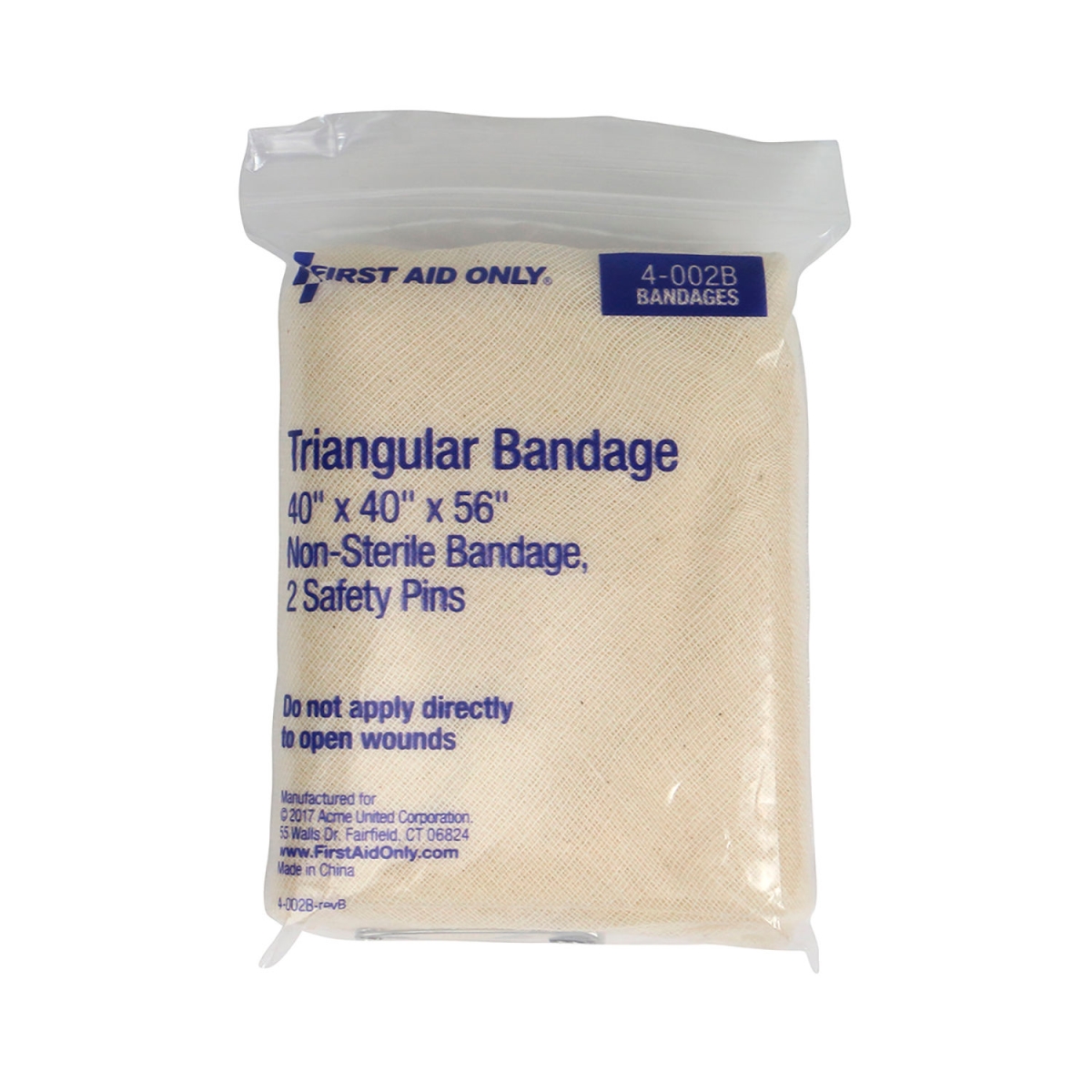 Picture of Acme United B3108124 First Aid Only Muslin Triangular Bandage - 40 x 40 x 56 in.