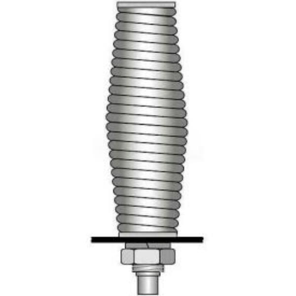 Picture of Justrite Safety Group B639361 Chrome Plated Heavy Duty Spring Mount for Lighted Flagstaffs up to 8 ft.