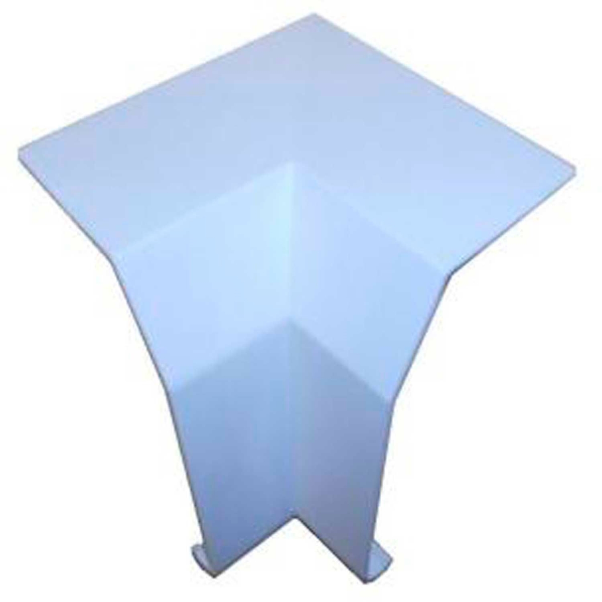 Inside Corner Baseboard Cover - White - 6.25in. Height - Durable Polymer