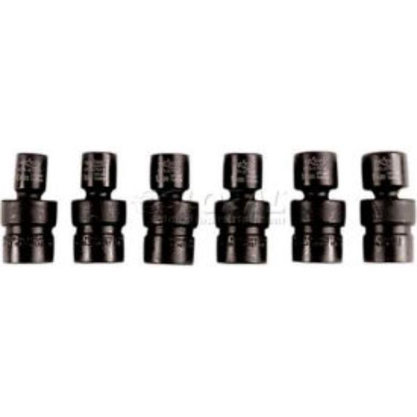 B641403 Impact Socket - 0.375 in. Drive 14 mm - 6 Point - Flex - Short - Satin
