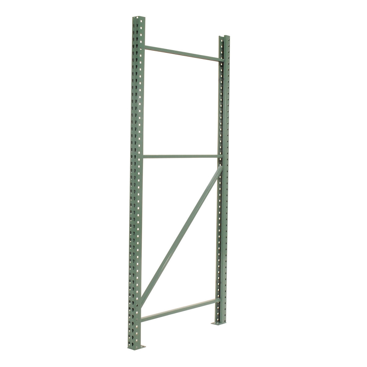 Pallet Rack Upright Frame - Green - 48 x 120 in. - 27600 lb Capacity