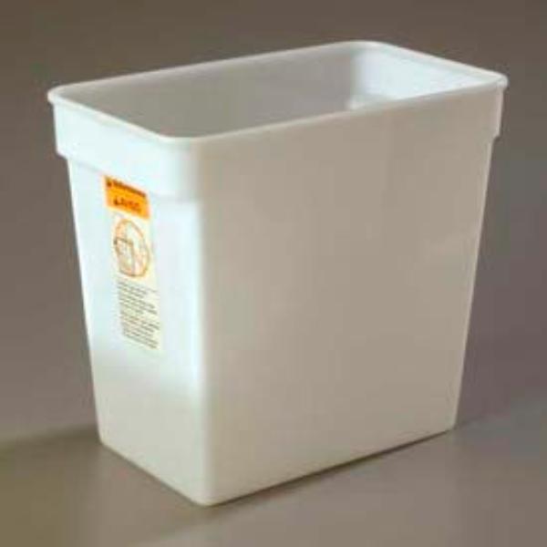 Picture of Carlisle Sanitary Maintenance B637974 14.18 x 8.31 x 12.75 in. Stopples Container - White