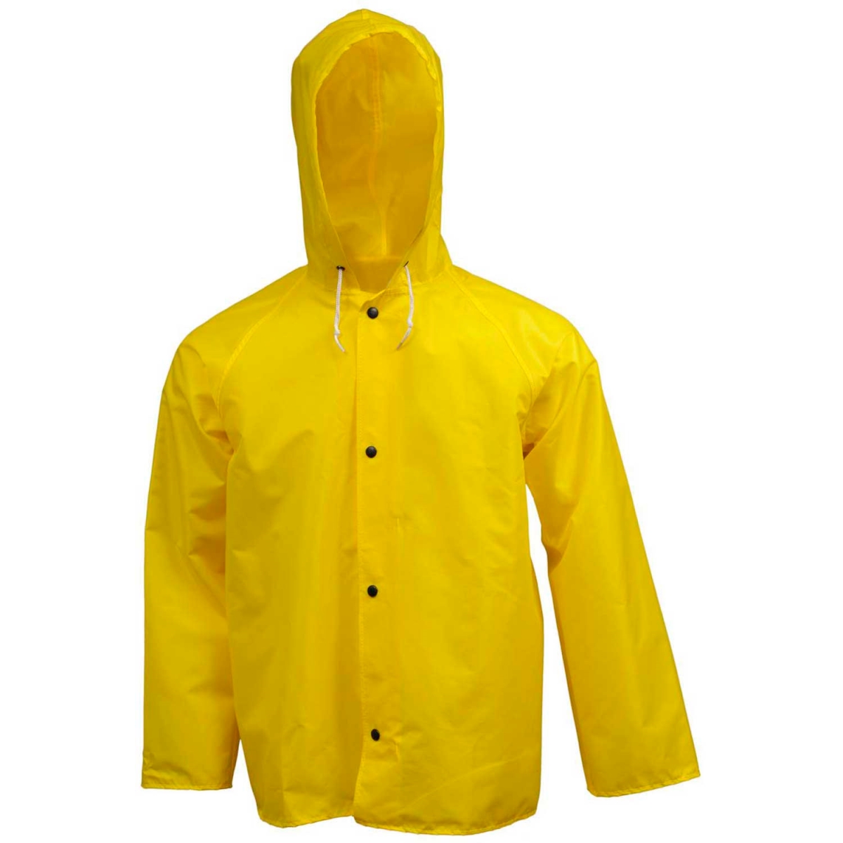 Eagle Storm Fly Front Hooded Jacket - Yellow - Small - Lightweight & Chemical Resistant