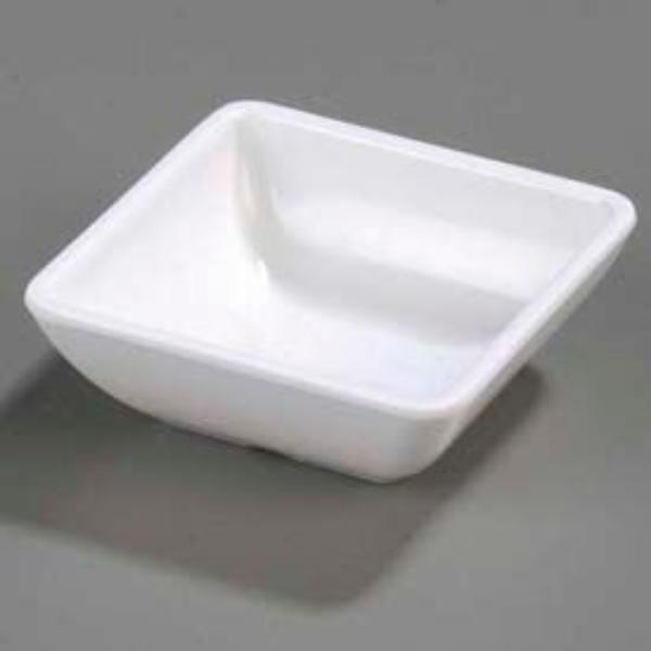 Square Ramekin - White - 1.5 x 1.187 in. - 2 oz Capacity