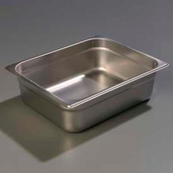 Picture of Carlisle Sanitary Maintenance B637790 607124 - Durapan Light Gauge One-Half Size Pan - 10.375 x 12.75 x 4 in. - Silver