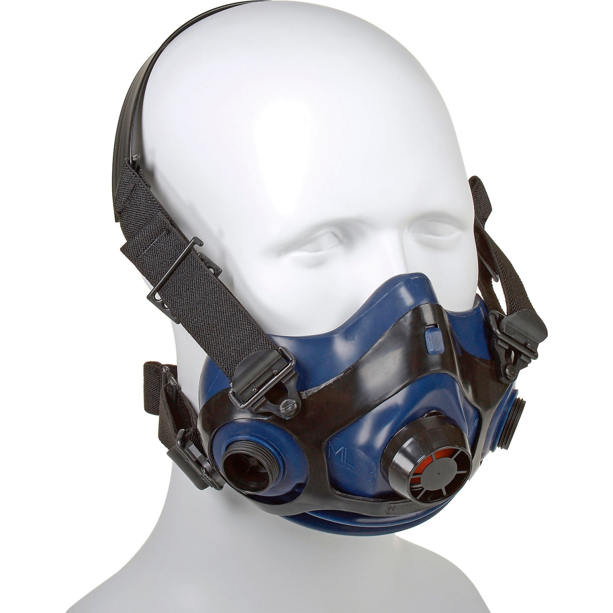 290411L Honeywell RU8800 Triple Flange Silicone Half Mask - Medium & Large